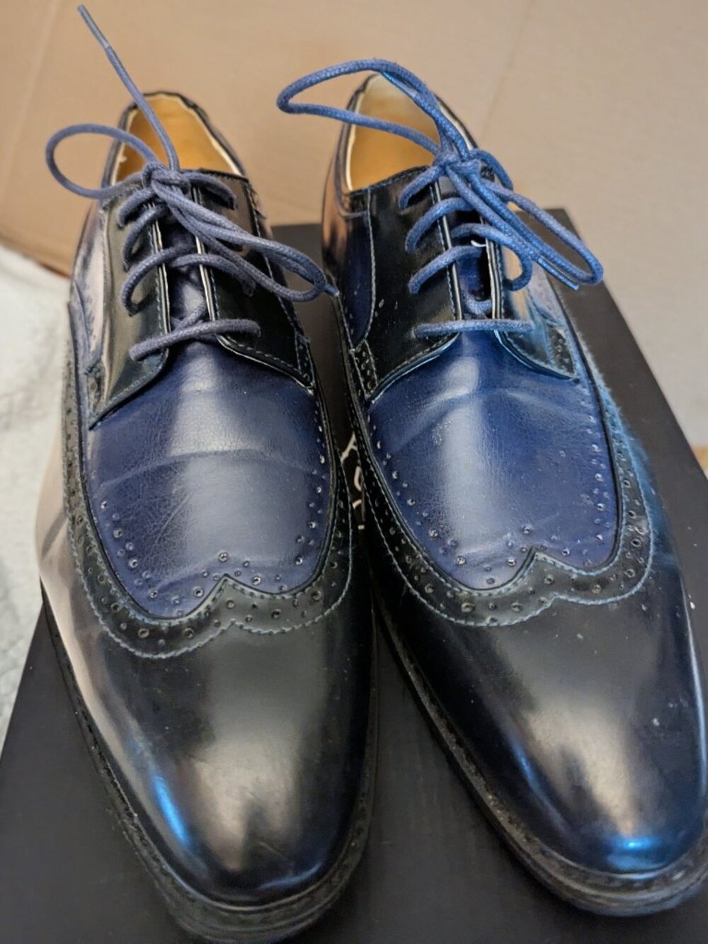 Antonio Cerrelli Men's Deep Blue Men's Shoes Size 9.5